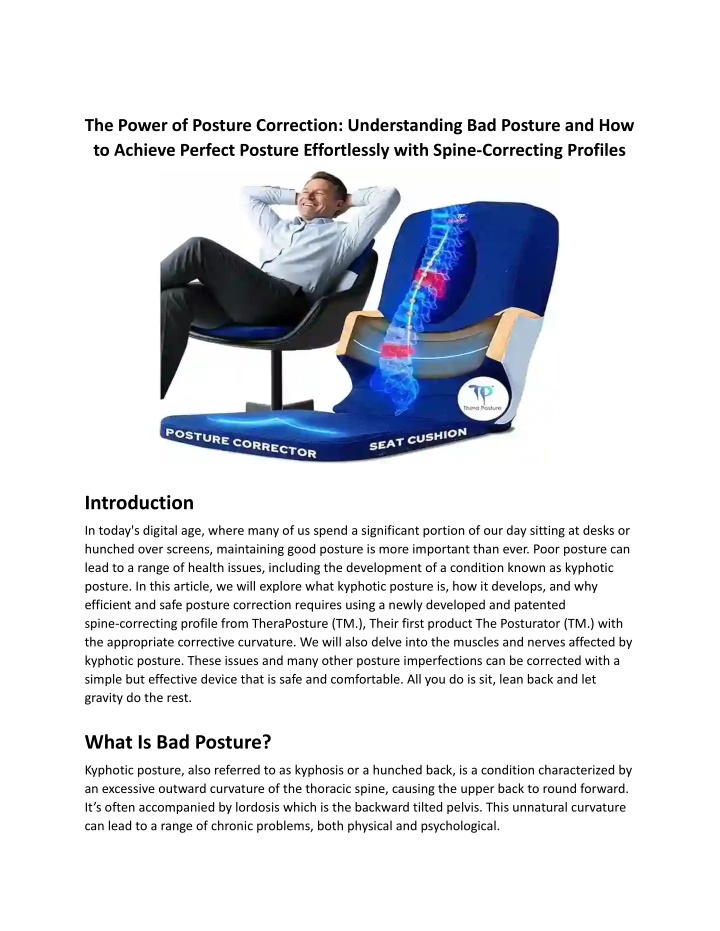 the power of posture correction understanding n.w