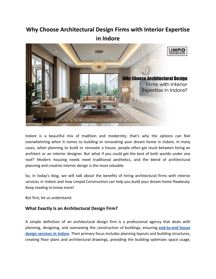 why choose architectural design firms with n.w