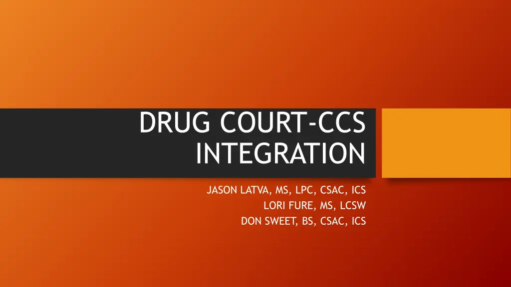 drug court ccs integration n.w