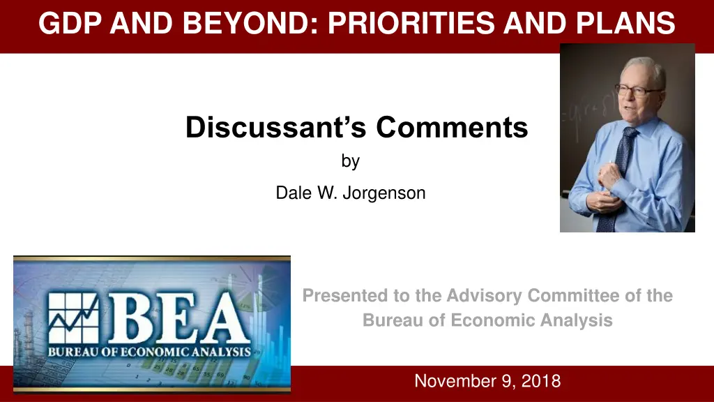 gdp and beyond priorities and plans n.w