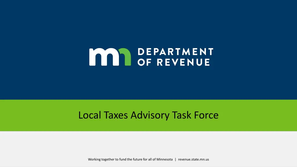 local taxes advisory task force n.w