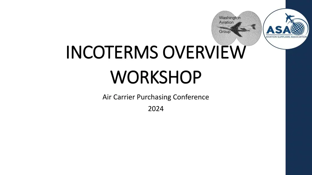 incoterms overview incoterms overview workshop n.w