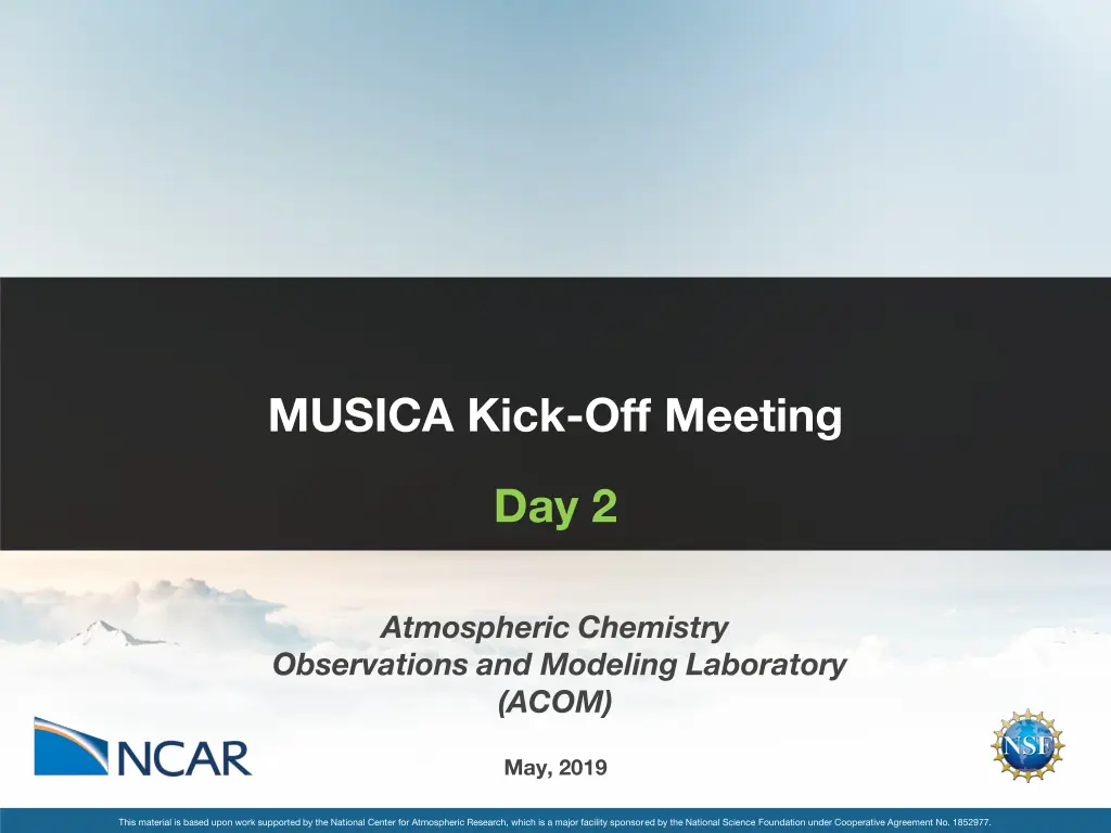 musica kick off meeting n.w