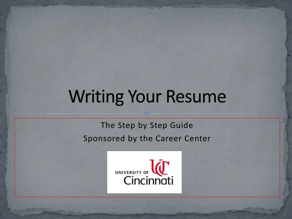 writing your resume n.w