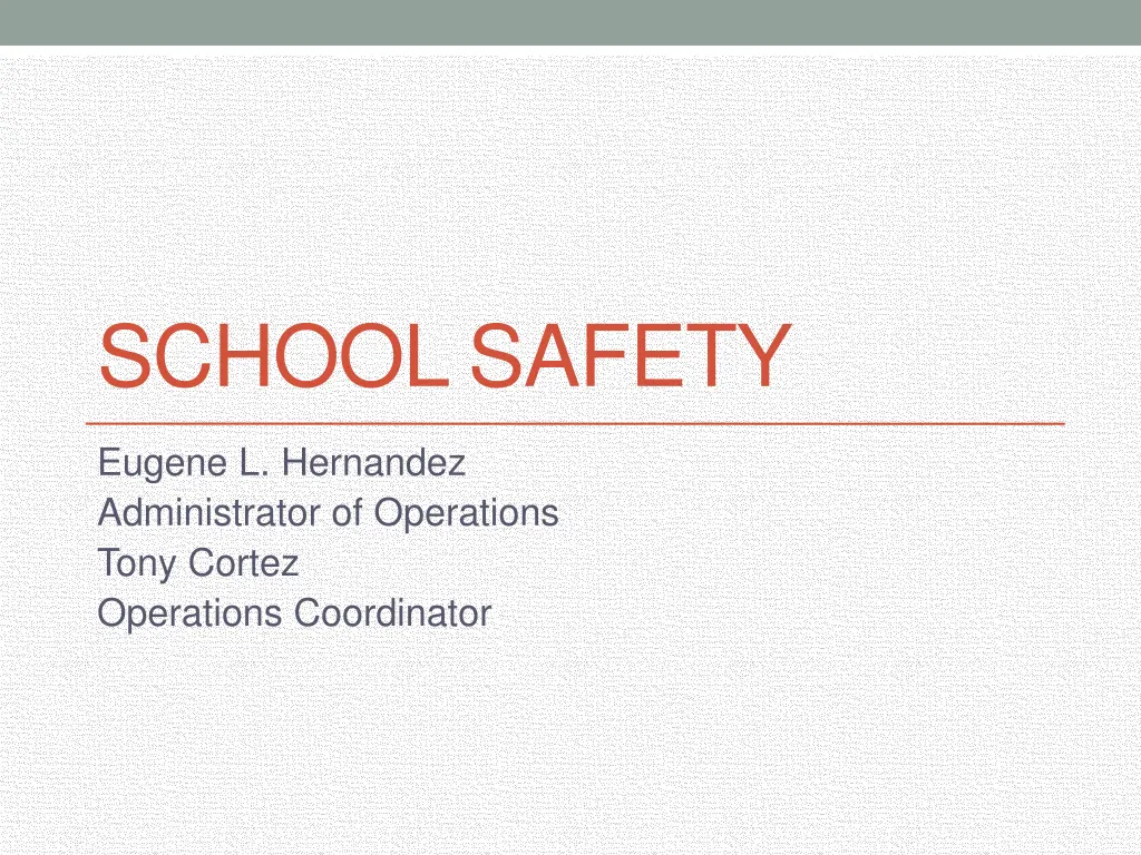 school safety n.w