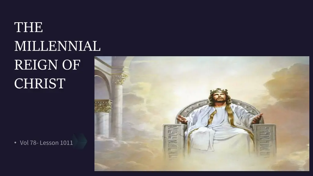 the millennial reign of christ n.w