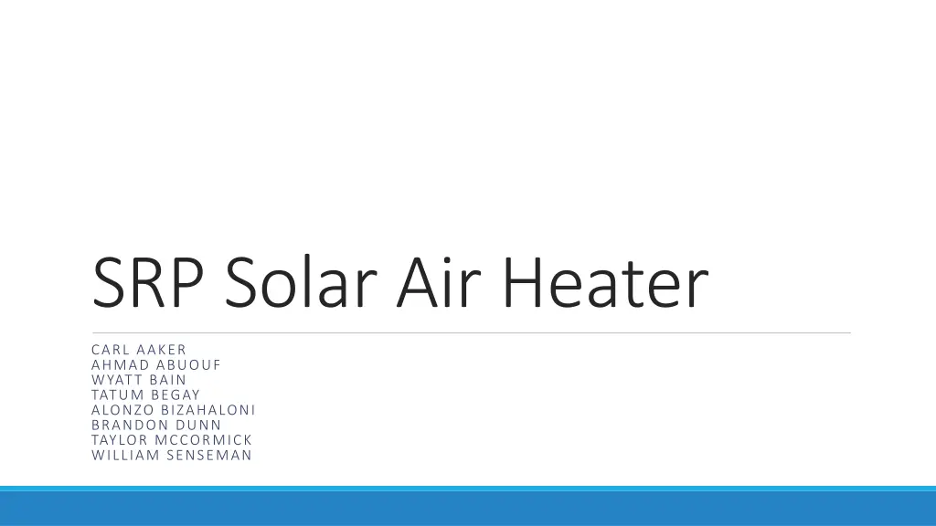 srp solar air heater n.w