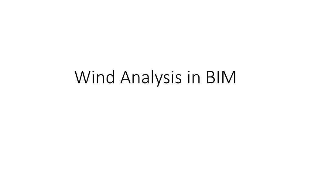 wind analysis in bim n.w