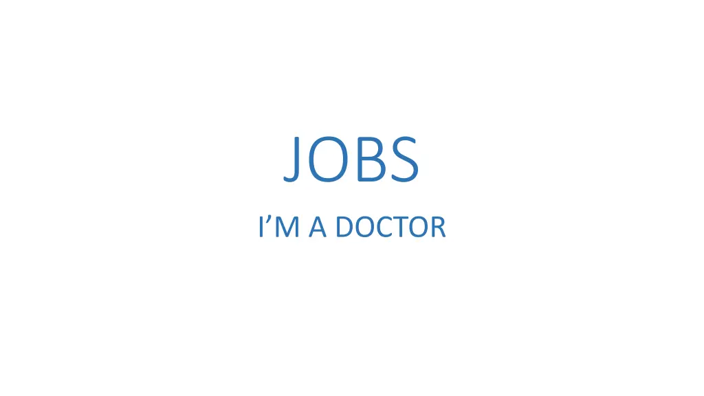 jobs i m a doctor n.w