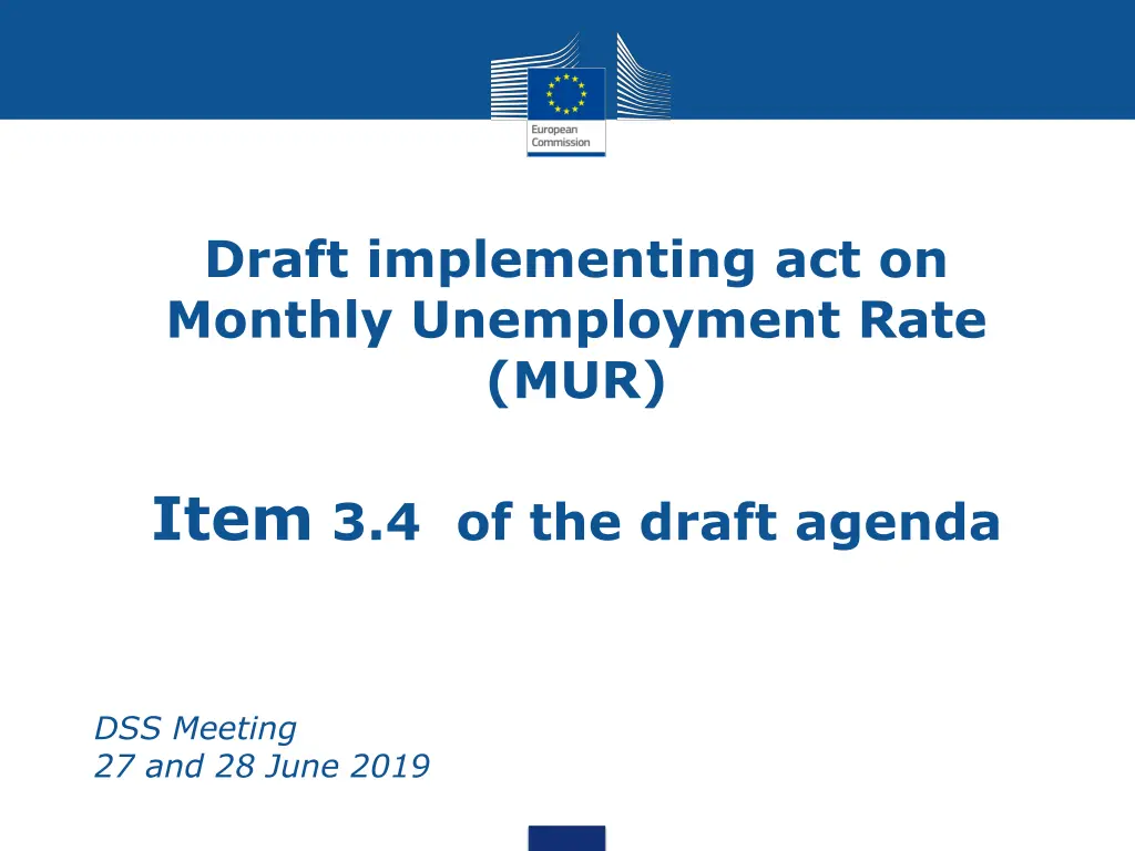 draft implementing act on monthly unemployment n.w