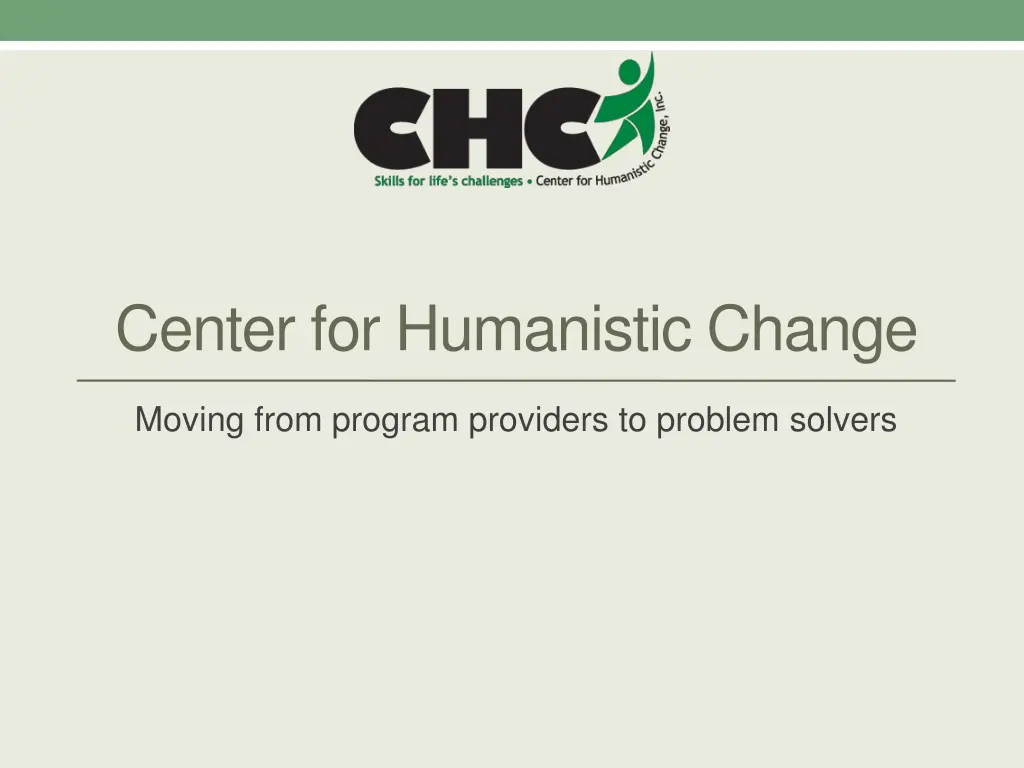 center for humanistic change n.w