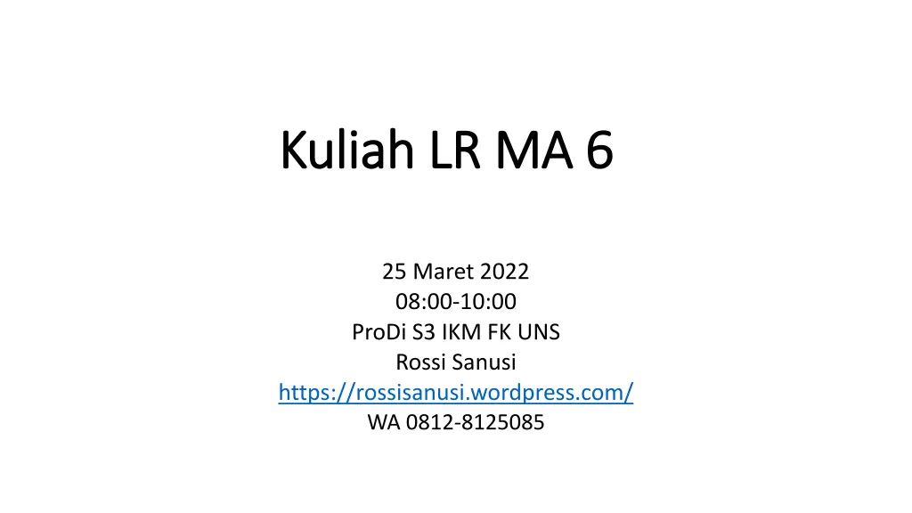 kuliah kuliah lr ma 6 lr ma 6 n.w