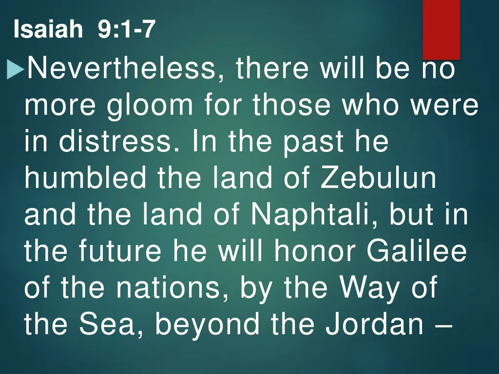 isaiah 9 1 7 n.w
