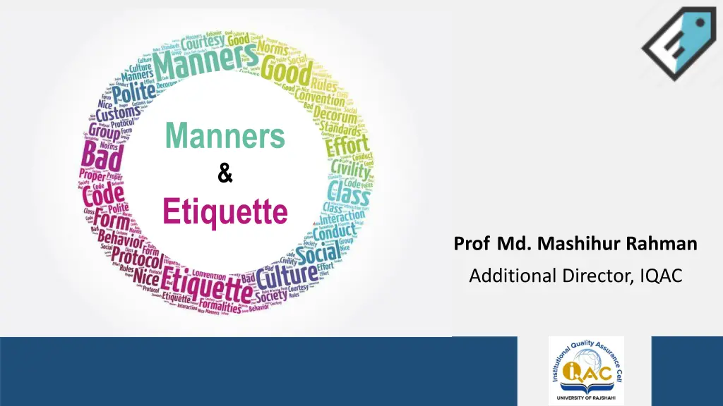 manners etiquette n.w