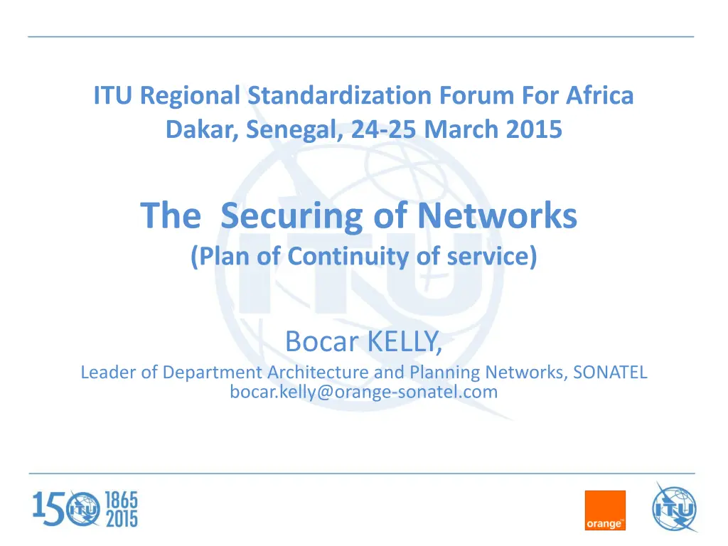 itu regional standardization forum for africa n.w