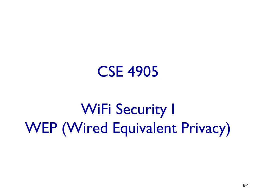 cse 4905 n.w