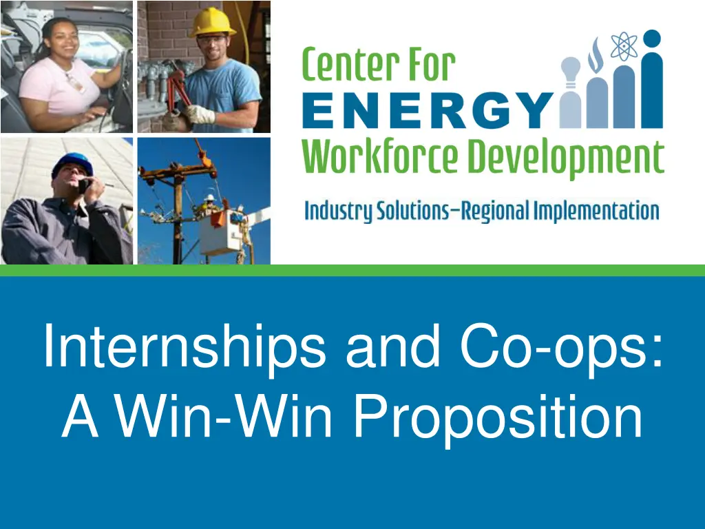 internships and co ops a win win proposition n.w