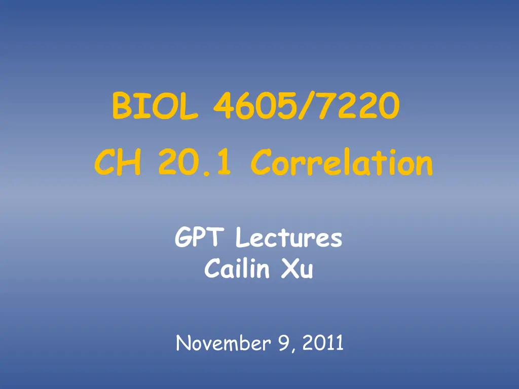 biol 4605 7220 ch 20 1 correlation n.w