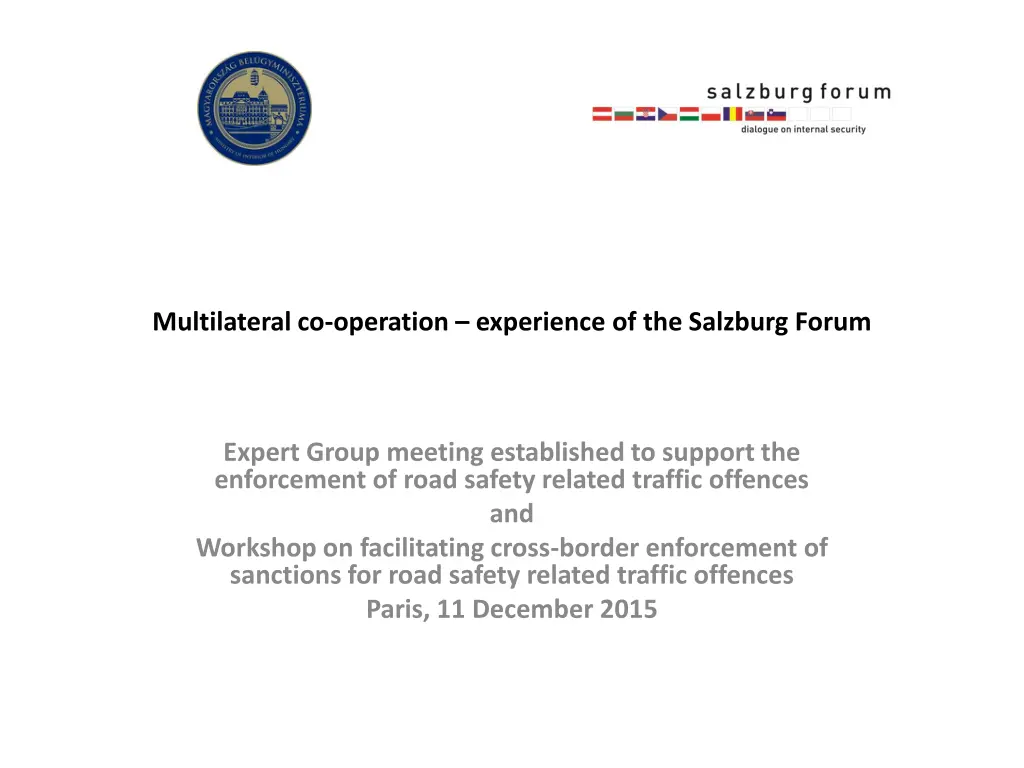 multilateral co operation experience n.w