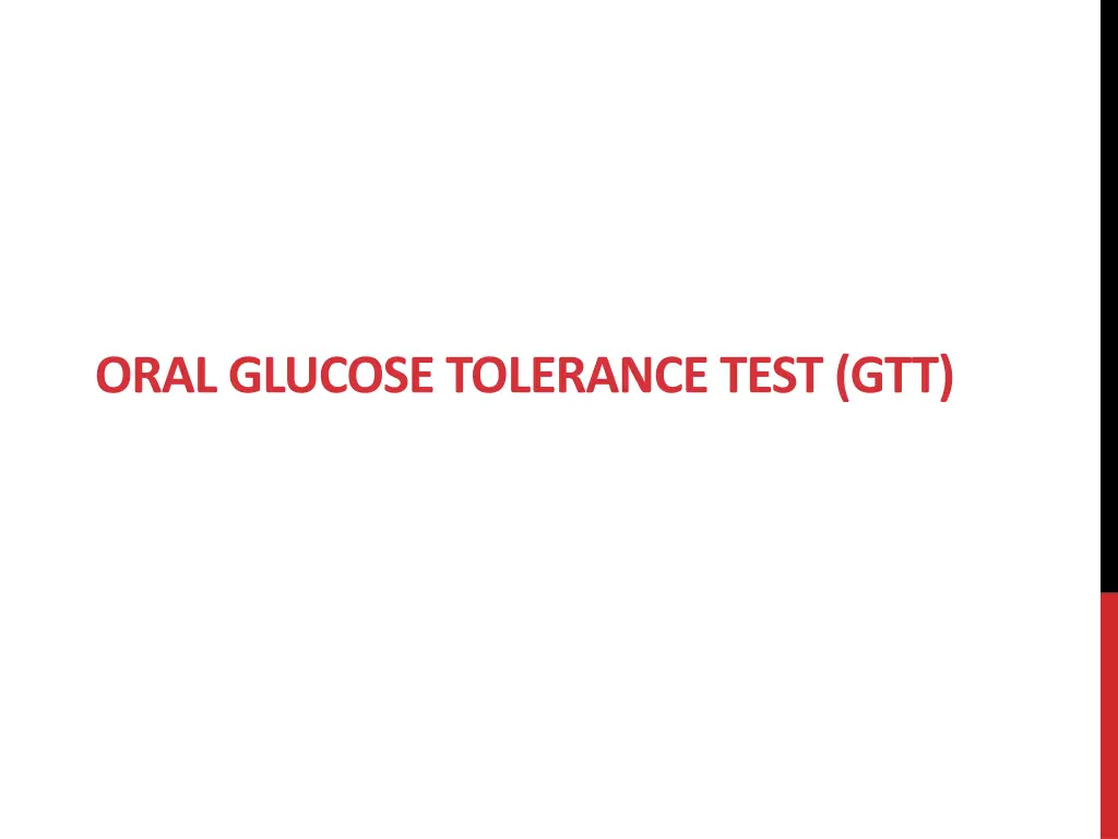 oral glucose tolerance test gtt n.w