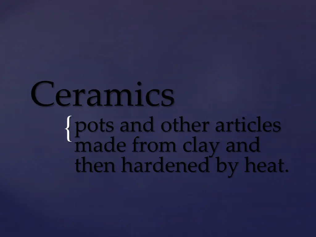 ceramics pots and other articles made from clay n.w