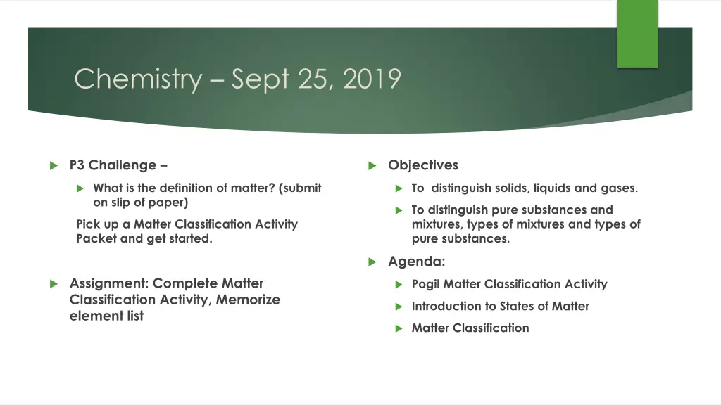 chemistry sept 25 2019 n.w