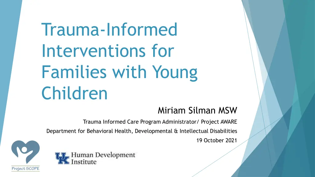 trauma informed interventions for families with n.w