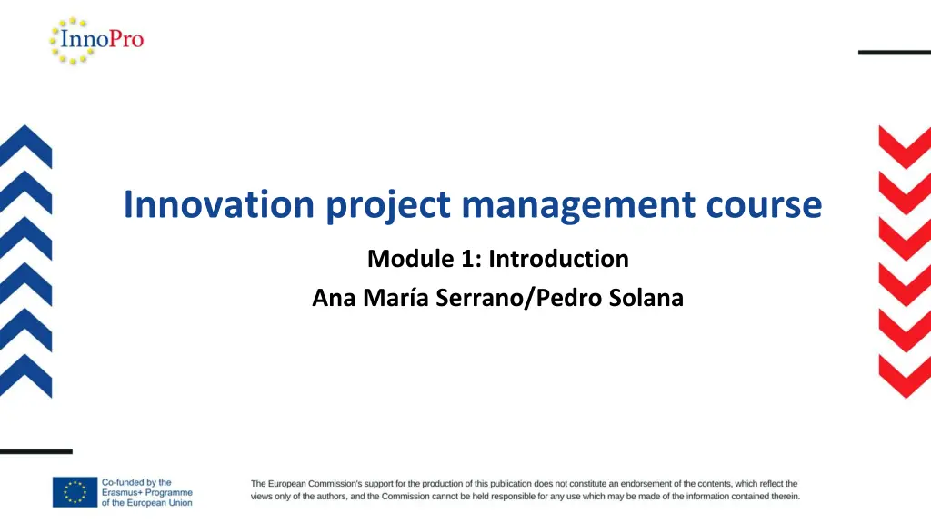 innovation project management course n.w