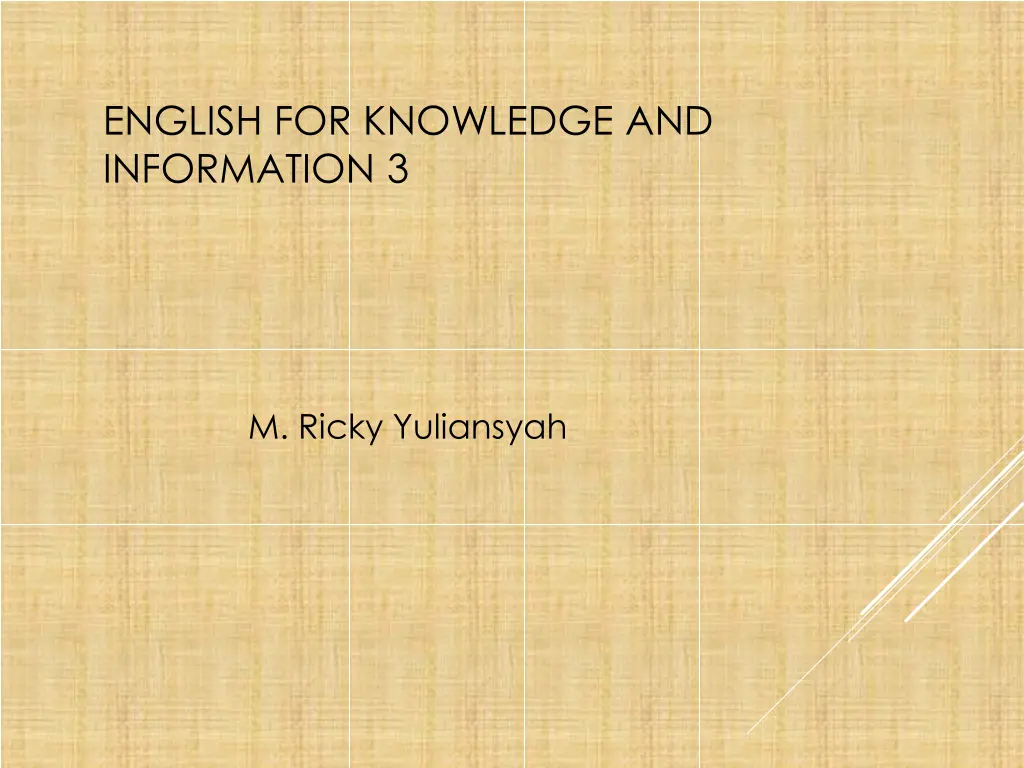 english for knowledge and information 3 n.w