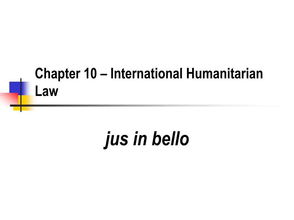 chapter 10 international humanitarian law n.w