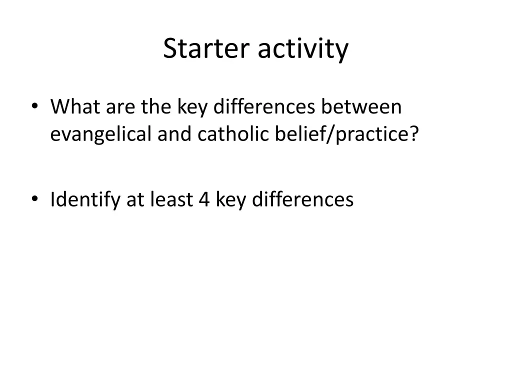 starter activity n.w