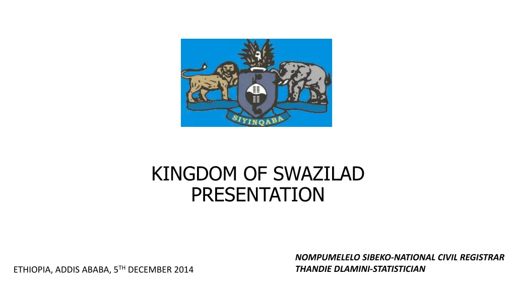 kingdom of swazilad presentation n.w