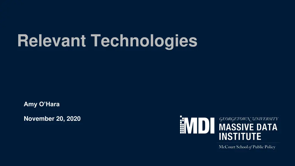 relevant technologies n.w