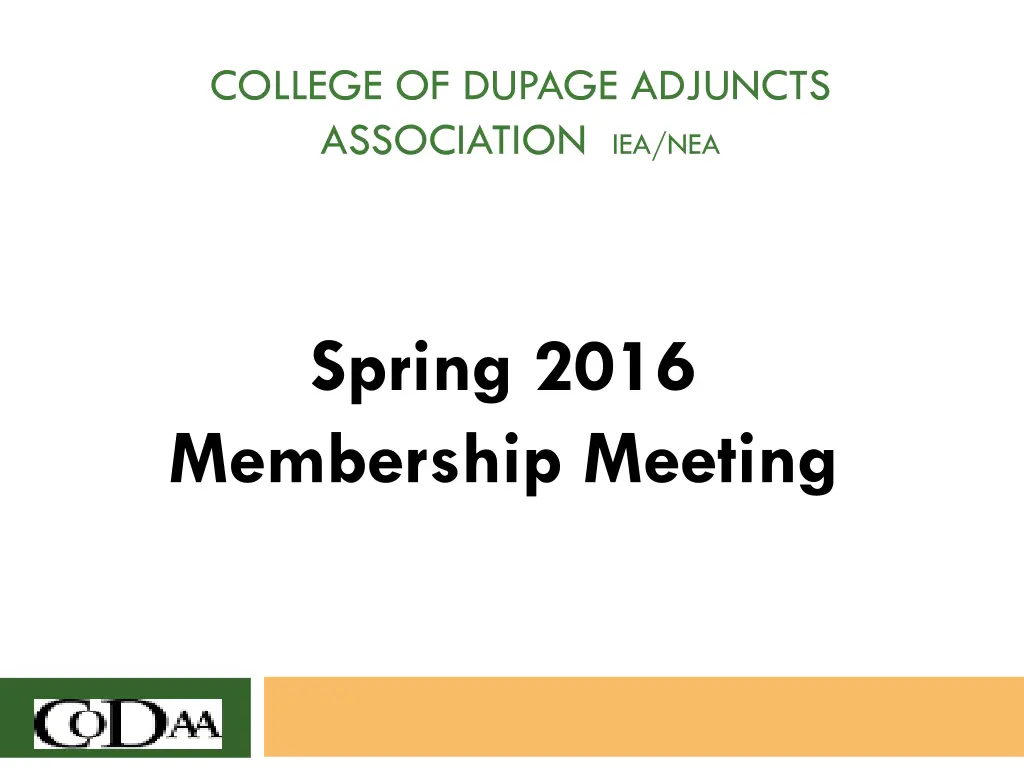 college of dupage adjuncts association iea nea n.w