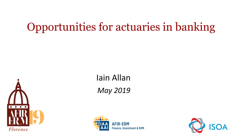 opportunities for actuaries in banking n.w