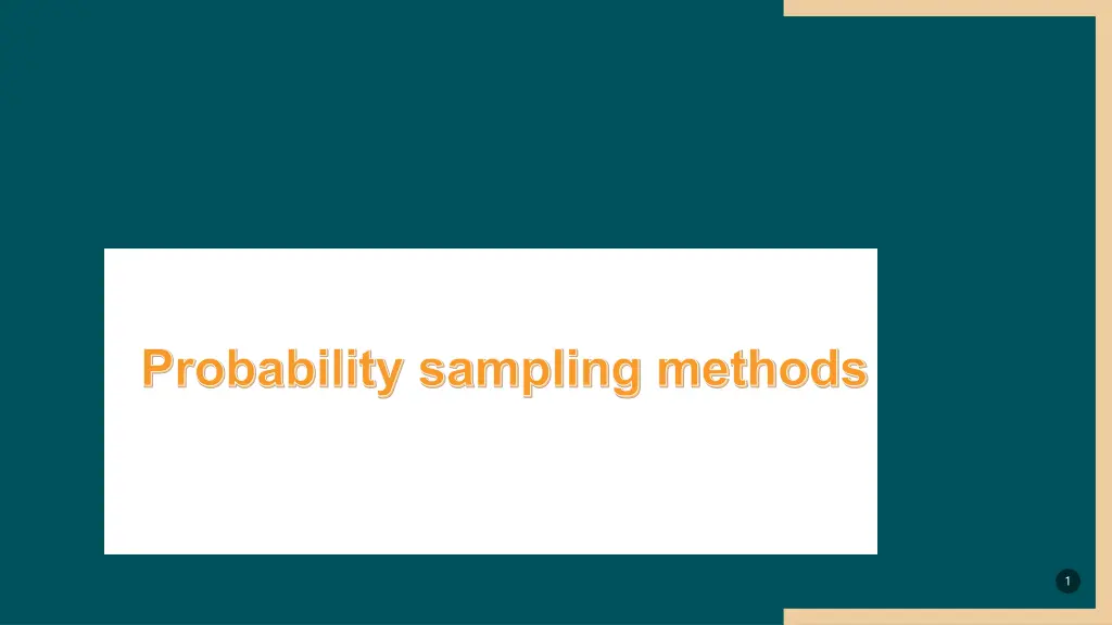 probability sampling methods n.w