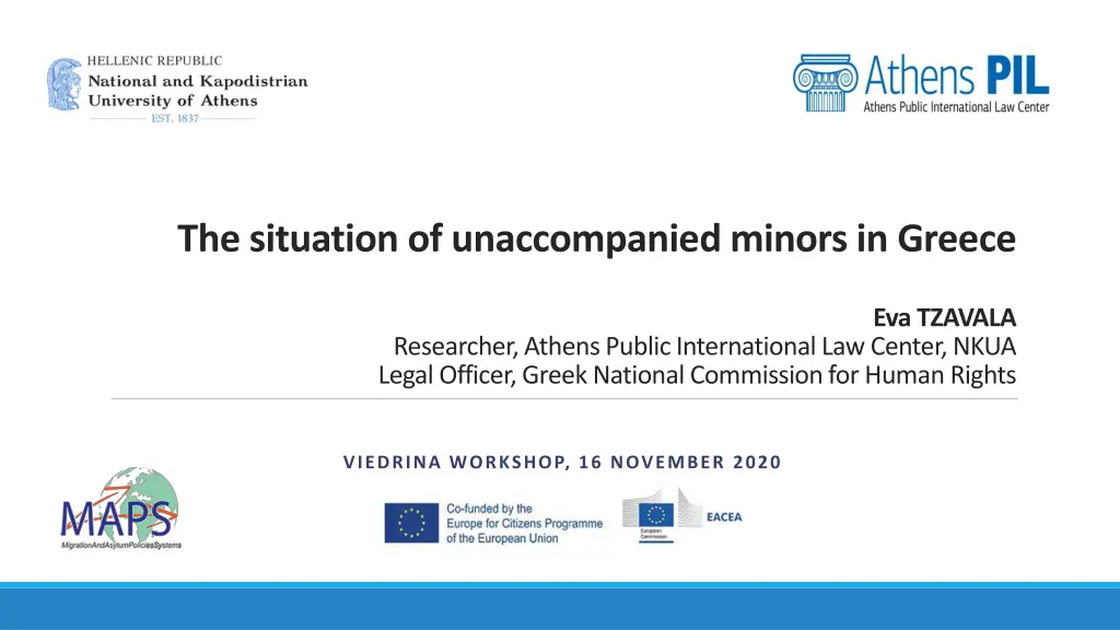 the situation of unaccompanied minors in greece n.w