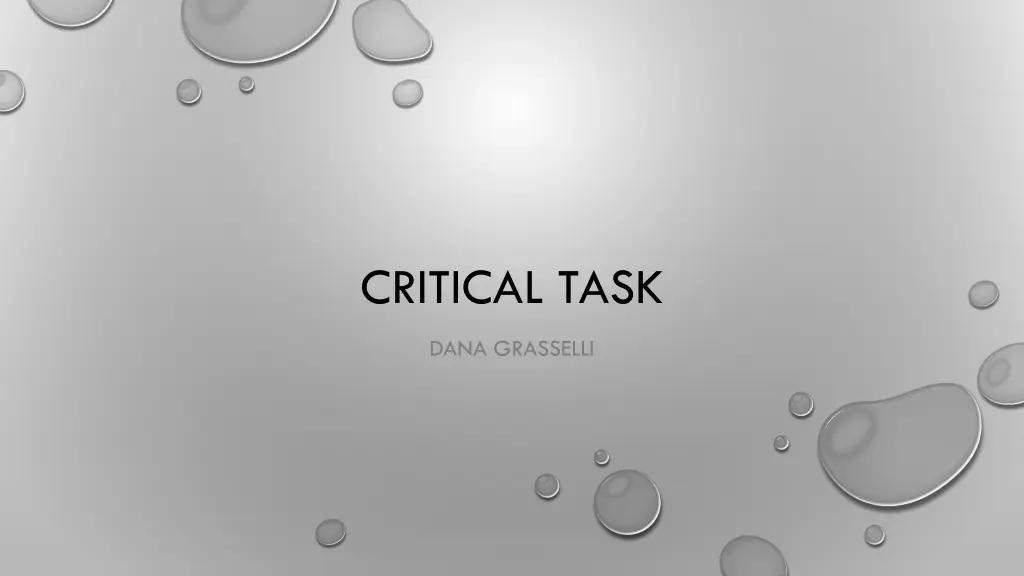 critical task n.w