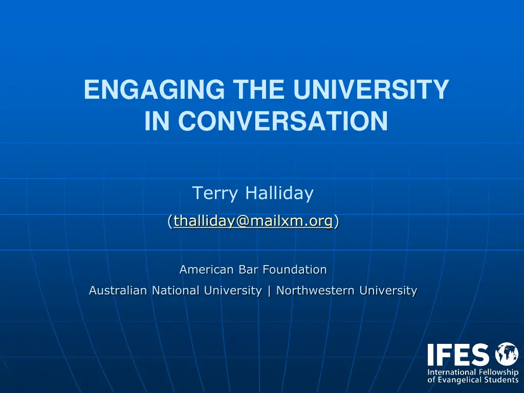engaging the university in conversation n.w