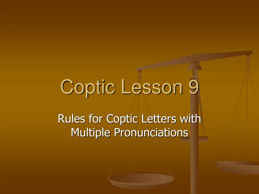 coptic lesson 9 n.w