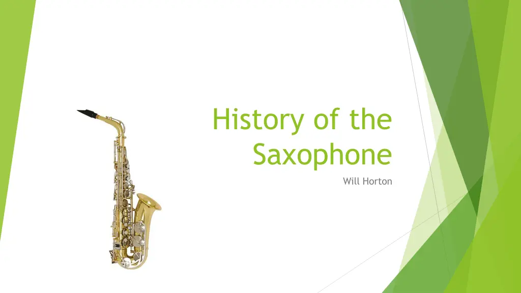 history of the saxophone n.w