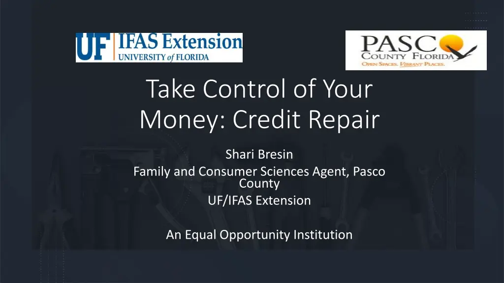 take control of your money credit repair n.w
