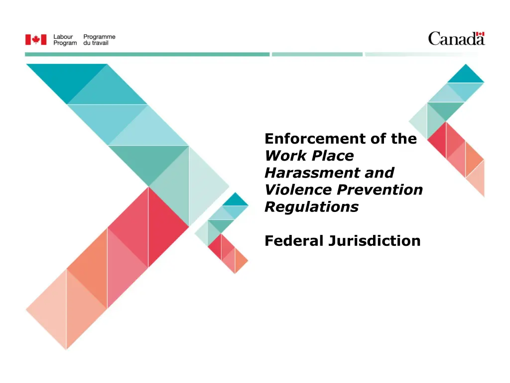 enforcement of the work place harassment n.w