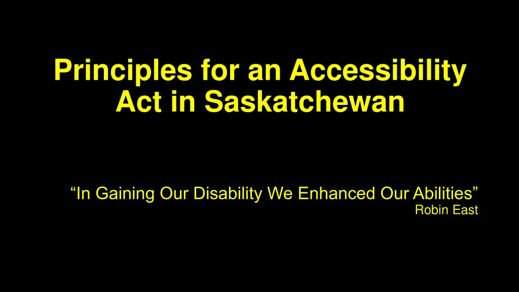 principles for an accessibility n.w