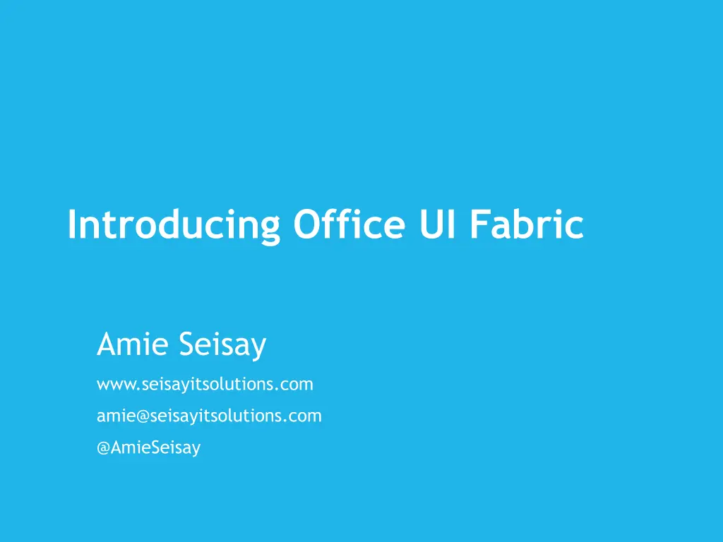 introducing office ui fabric n.w