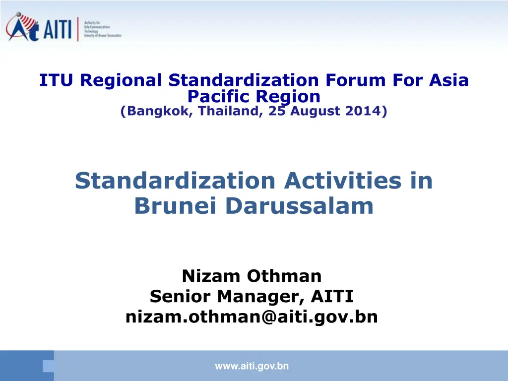 itu regional standardization forum for asia n.w