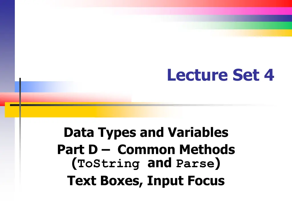 lecture set 4 n.w