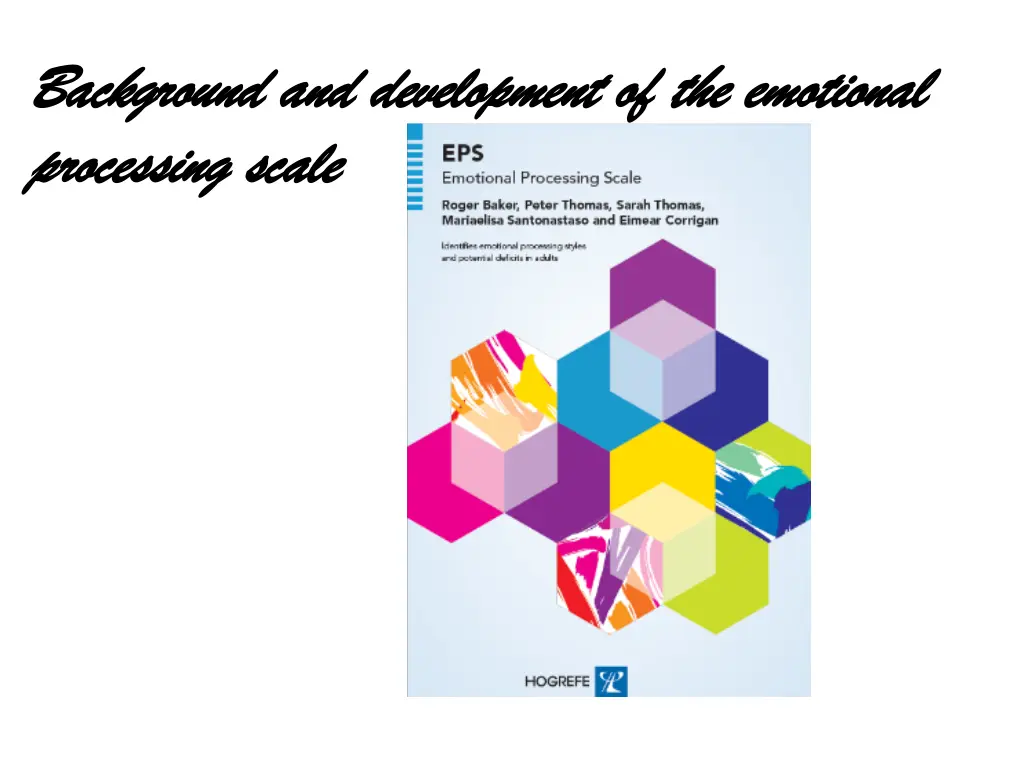 background and development of the emotional n.w