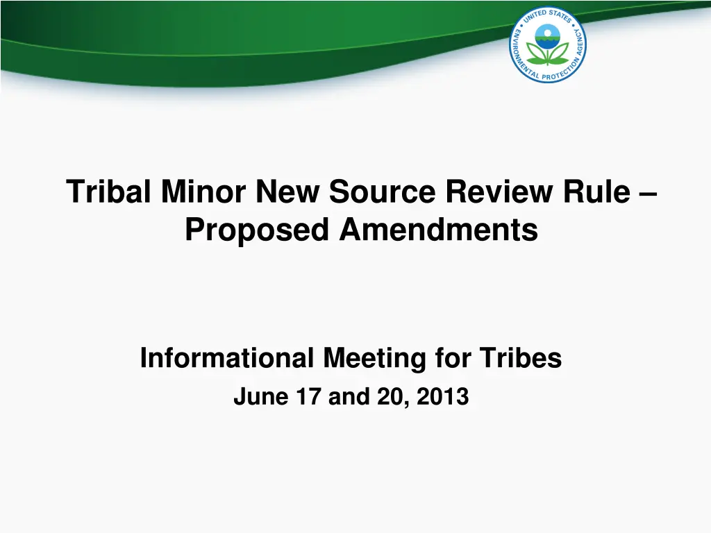 tribal minor new source review rule proposed n.w