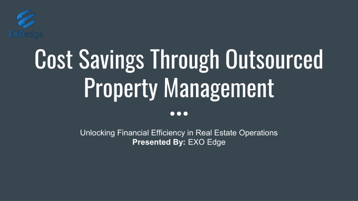 Cost Savings Through Outsourced Property Management